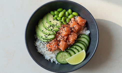 LuckyPoke, Sint-Niklaas — Poké bowl, Scampi, Zalm